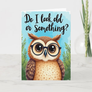 Wise Bird Birthday Card
