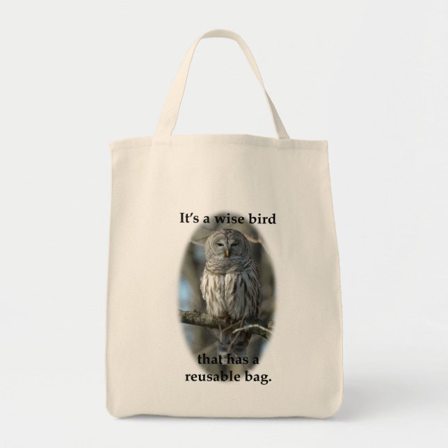 WISE BIRD TOTE BAG (Front)