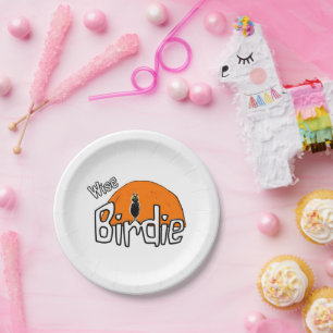 Wise birdie  paper plates