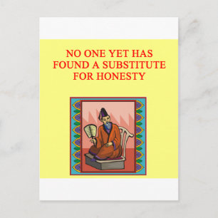 wise chinese proverb postcard
