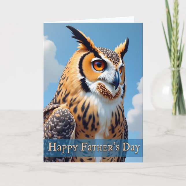 Wise Fathers Day Avian Card (Front)