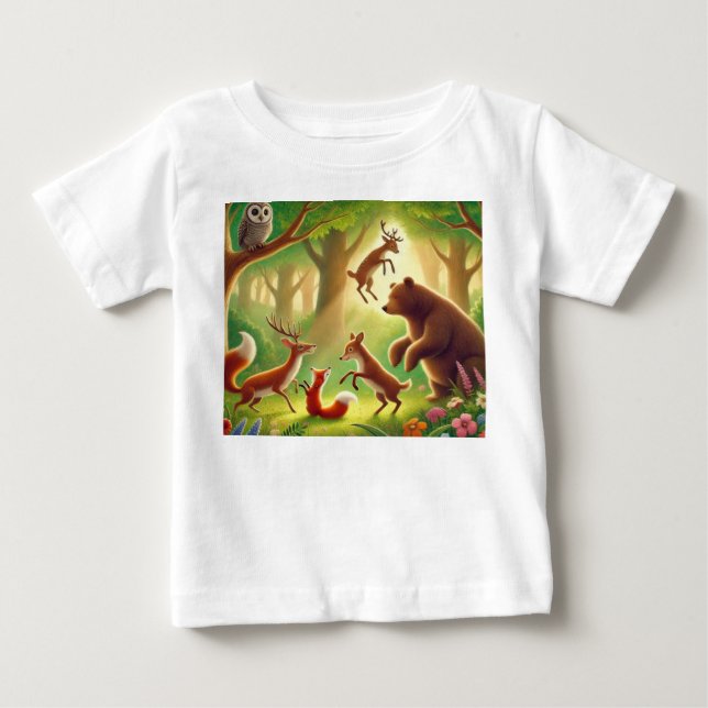 Wise forest animals T-shirts (Front)