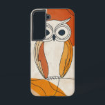 Wise Gaze Owl Phone Case<br><div class="desc">With wide, curious eyes and warm earthy tones, this abstract owl design adds a playful yet wise energy to your phone.</div>
