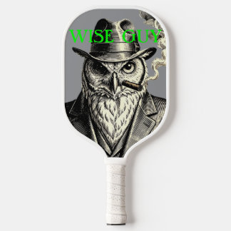 WISE GUY (green typography) Pickleball Paddle