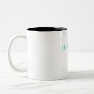 Wise Kick Maestro: Keep Up with My Hilariously Sur Two-Tone Coffee Mug