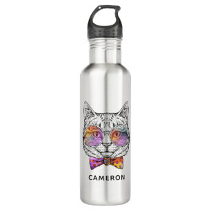 Wise Kitty Kat   Add Your Name 710 Ml Water Bottle