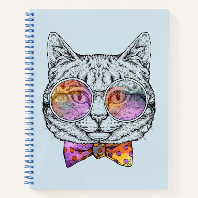 Wise Kitty Kat Notebook (Front)