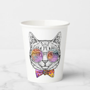 Wise Kitty Kat Paper Cups