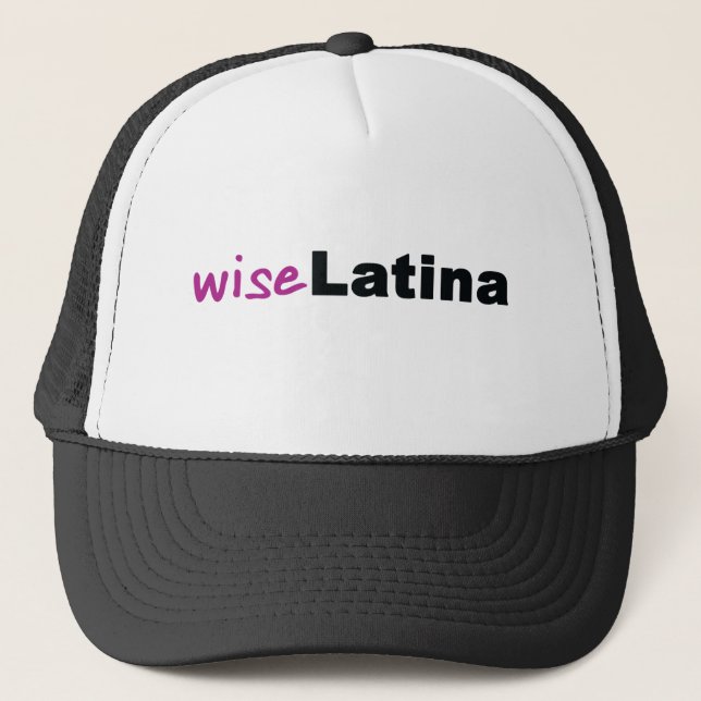 Wise Latina Trucker Hat (Front)