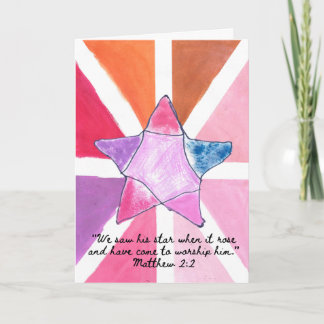 Wise Man Star Holiday Card