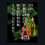 Wise Men Countdown to Christmas Advent Calendar Poster<br><div class="desc">The kids will love colouring in each day on this advent calendar poster with its Christmas tree branches and its Three Wise Men dressed in richly coloured clothes!</div>