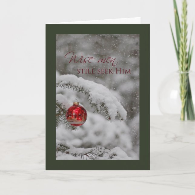 Wise men seek Him Holiday Card (Front)