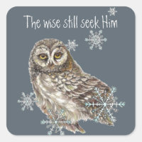 Wise Men Still Seek Him Quote Owl Bird