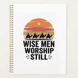 Wise Men Worship Still Vintage Christmas Shirt Planner