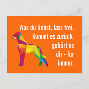 Wise modern Great Dane Postcard