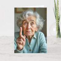 Wise Old Lady For Birthday