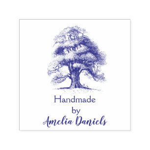 Wise Old Oak Handmade by  Self-inking Stamp