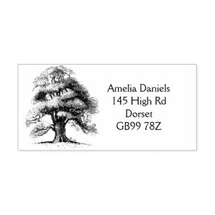 Wise Old Oak Return Address Rubber Stamp