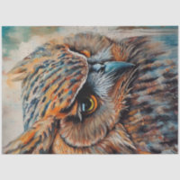 Wise Old Owl Decoupage Paper