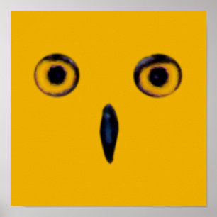 Wise Old Owl Eyes Poster