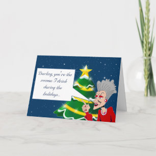 Wise Old Woman Holiday Greeting #1 (2015) Card
