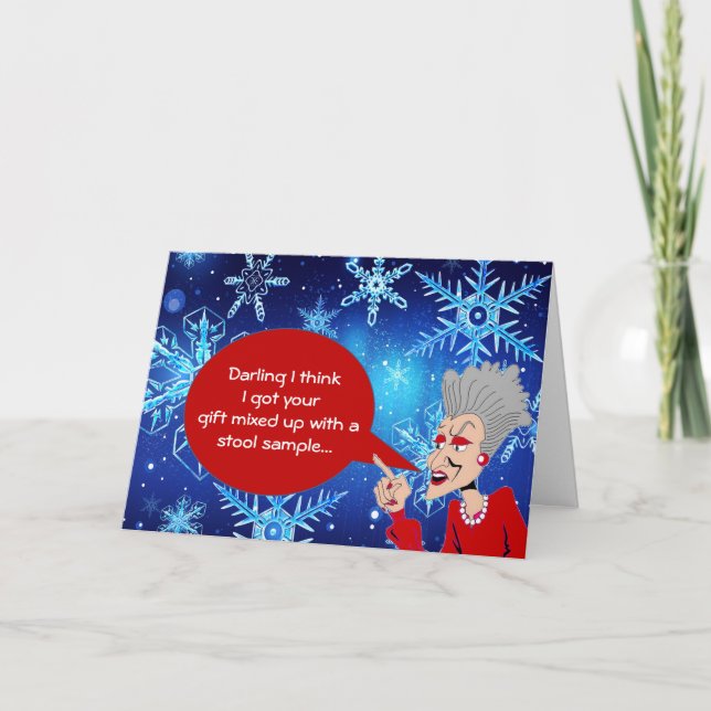 Wise Old Woman Holiday Greeting #4 (2015) Card (Front)