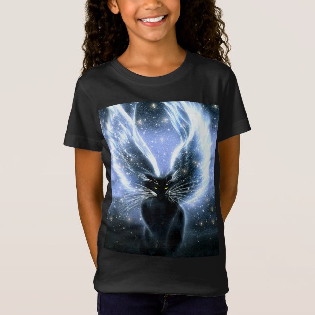 Wise One Fairy Cat T-shirt (Front)