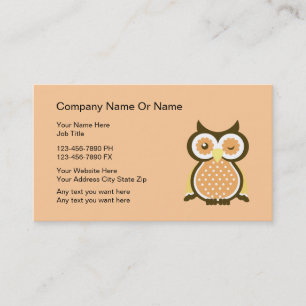 Wise Owl Business Cards