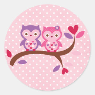 Wise Owl Classic Round Sticker