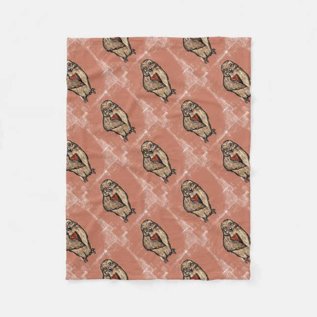 Wise Owl Fleece Blanket (Front)