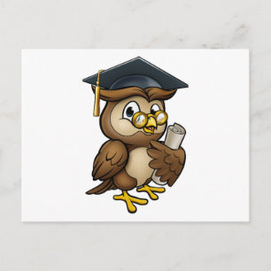 Wise Owl Graduate Character Postcard