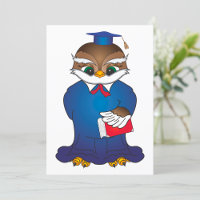 Wise Owl Graduation Cute Scholar Bird