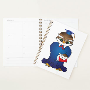 Wise Owl Graduation Cute Scholar Bird Planner