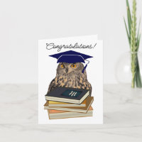 Wise Owl Graduation Greeting Card