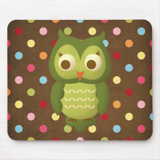 Wise Owl Mouse Pad (Front)