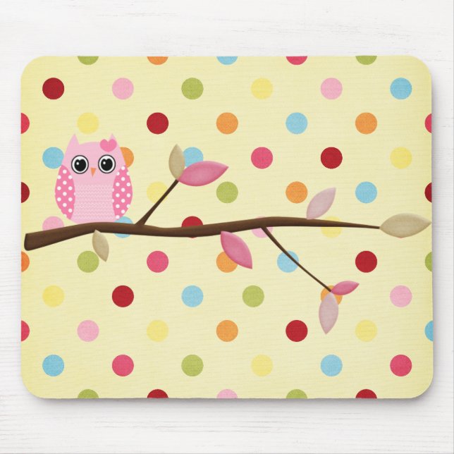 Wise Owl Mouse Pad (Front)