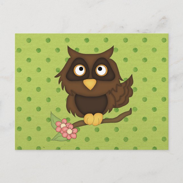 Wise Owl Postcard (Front)