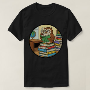 Wise Owl Reading Books - Knowledge and Wisdom T-Shirt