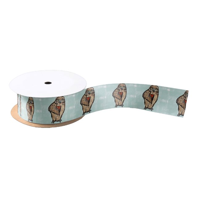 Wise Owl Satin Ribbon (Spool)