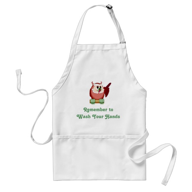 Wise Owl Speaks Standard Apron (Front)