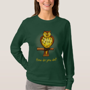 Wise owl - T-shirt template