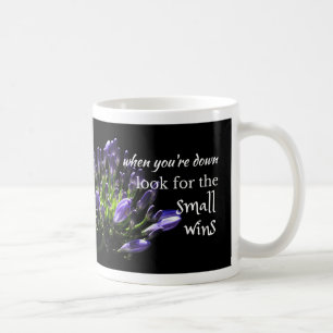 Wise quote - look for the small wins coffee mug