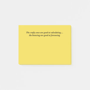 Wise Quote on Sticky Notes