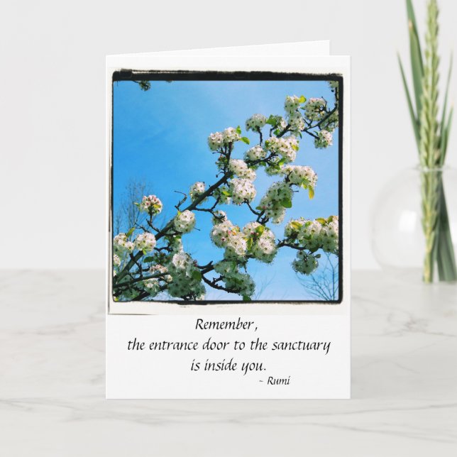 Wise Quotes Spring Floral Card (Front)