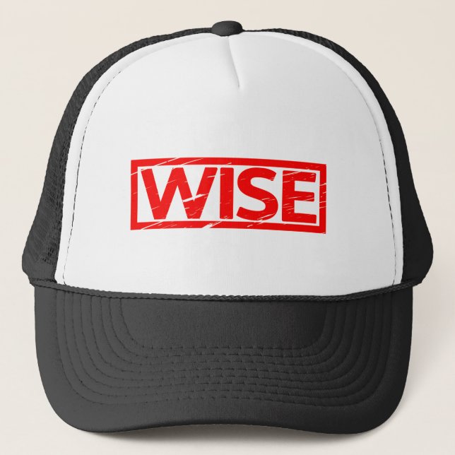 Wise Stamp Trucker Hat (Front)