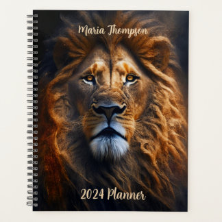 Wise Strong Lion Personalised 20XX Planner