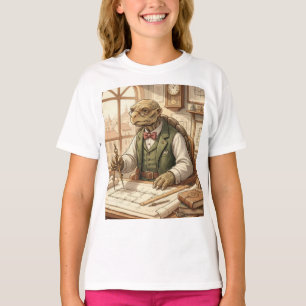 Wise Turtle Architect Vintage Art Shirt
