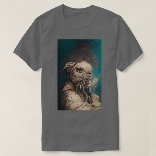 Wise White Parrot T-Shirt (Design Front)