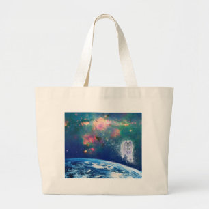 Wise Wolf Large Tote Bag