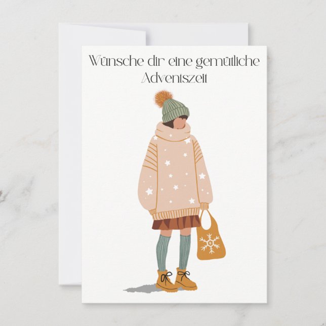 Wish a cozy adventure thank you card (Front)